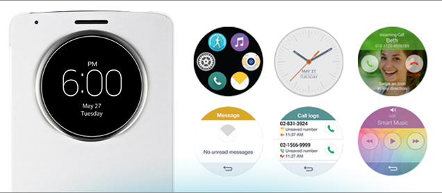 lg g3 quick circle cover functies wit