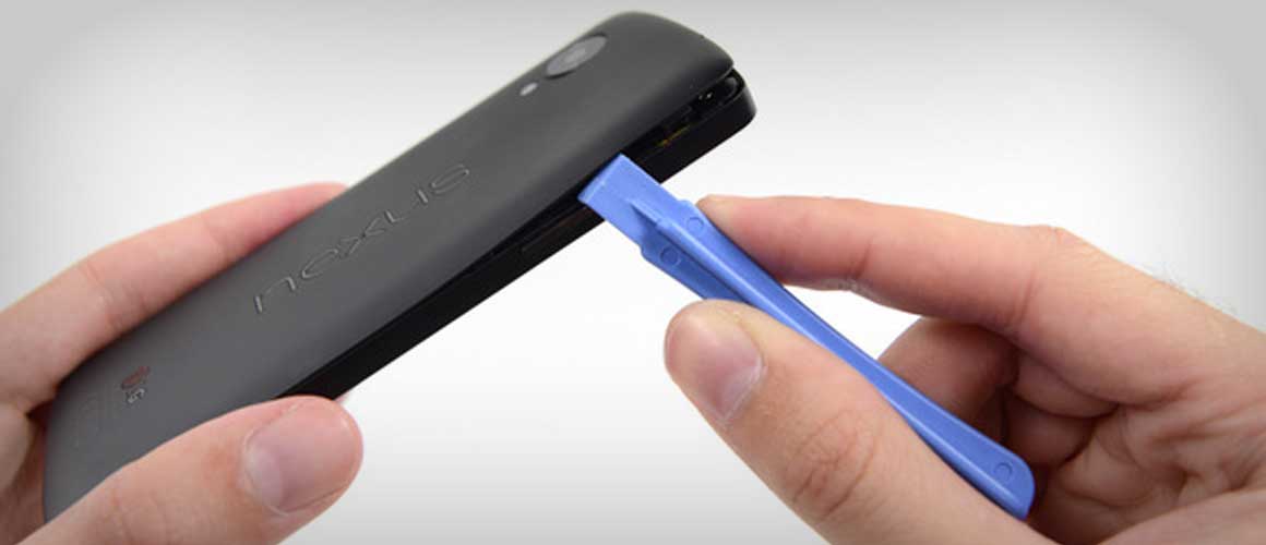 Nexus 5 batterij vervangen stap 1